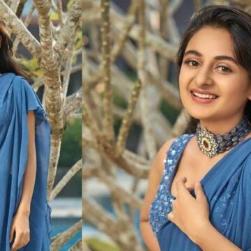 നീല സാരിയിലുള്ള നടി എസ്തർ അനിലിന്റെ സ്റ്റൈലിഷ് ചിത്രങ്ങൾ ശ്രദ്ധേയമാകുന്നു