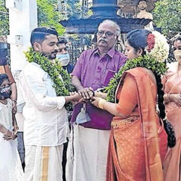 ഗുരുവായൂരിൽ മഞ്ജുളാലിന് ചുവട്ടിൽ വിവാഹം നടത്തി; ഗുരുവായൂർ ക്ഷേത്രവുമായി ബന്ധപ്പെട്ട ആ സങ്കൽപം ഇതാണ്