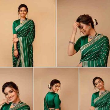 പച്ചൈ നിറമേ! പച്ച സാരിയില്‍ കീര്‍ത്തി സുരേഷിന്റെ ക്യൂട്ട് ചിത്രങ്ങള്‍!